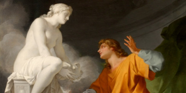 Pygmalion priant Vénus d'animer sa statue, Jean-Baptiste Regnault