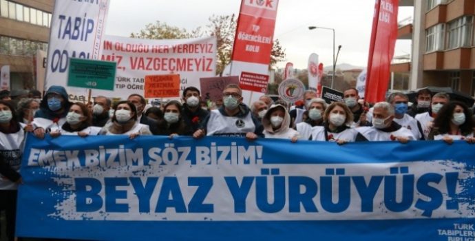 ‘Beyaz Yürüyüş’ Ankara’ya ulaştı