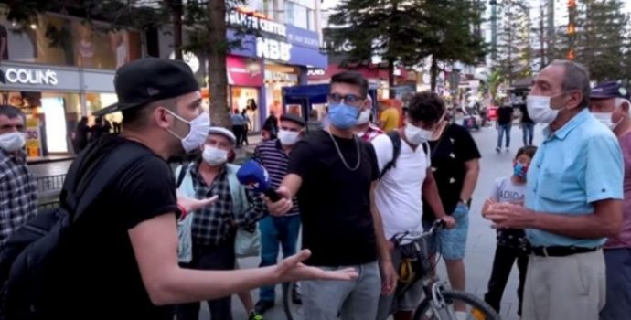 Sokak röportajı yapan da veren de tutuklandı