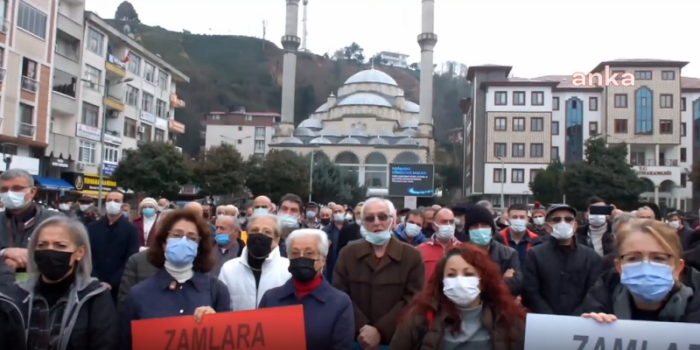 Rize Pazar’da zamlardan “Bezduk, Daralduk” eylemi…