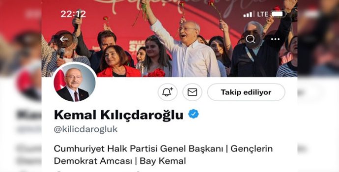 Kılıçdaroğlu, Twitter profiline Bay Kemal ifadesini ekledi
