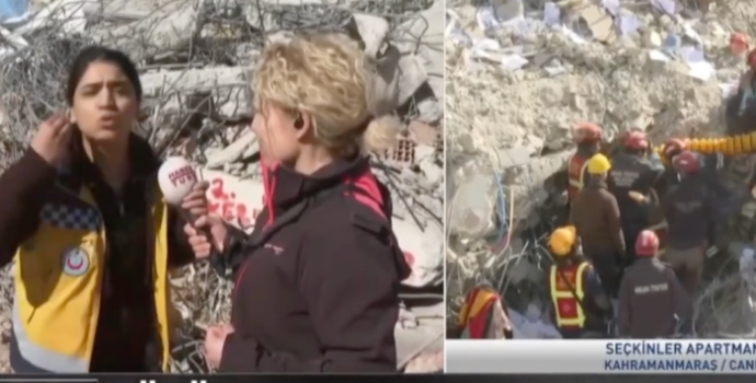 Habertürk yayınına giren sağlık çalışanı: Cumhurbaşkanı buraya gelsin, yüzü yetiyor mu?