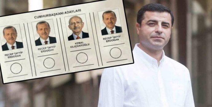 Selahattin Demirtaş, Erdoğan’lı oy pusulası paylaştı: Matematik açısından aslında böyle