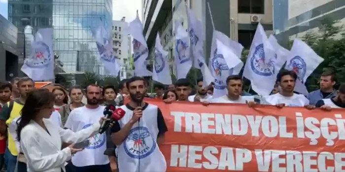 Sendika hakkı için direnen Trendyol depo işçileri gözaltına alındı