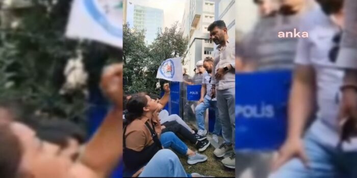 İşten çıkarılan Trendyol işçilerinin şirket önündeki eylemine polis müdahalesi