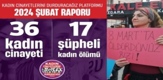 Şubat ayında 36 kadın katledildi