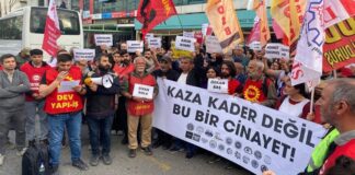 Gayrettepe’de 29 kişinin hayatını kaybettiği kulüp önünde protesto