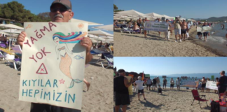 Burhaniye’de Çevreciler Kıyı İşgallerine Tepki Gösterdi: Yağma Yok!