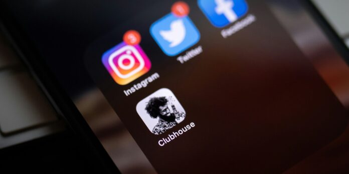 black smartphone showing icons with icons