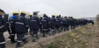 Ankara Çayırhan’daki Maden İşçileri Hazine ve Maliye Bakanlığı’na Yürüyor
