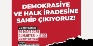 Maltepe’de Düzenlenecek Mitinge Davet