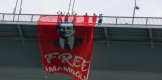 CHP’li Vekillerden Boğaz Köprüsü’ne “İmamoğlu’na Özgürlük” Pankartı