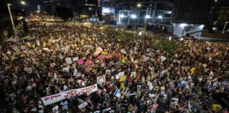 Tel Aviv’de Binler, Ateşkes ve Esir Takası İçin Sokağa Çıktı