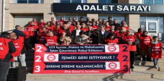 “Kayyım Rejimi Emeğe Düşman: Van’da 223 İşçinin Direnişi 103. Gününde Adliye Önünde”