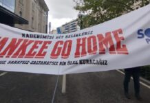 İzmir’de “Yankee Go Home”a Polis Bariyeri