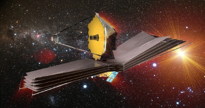 Closing in on distant, infant galaxies (artist's impression)